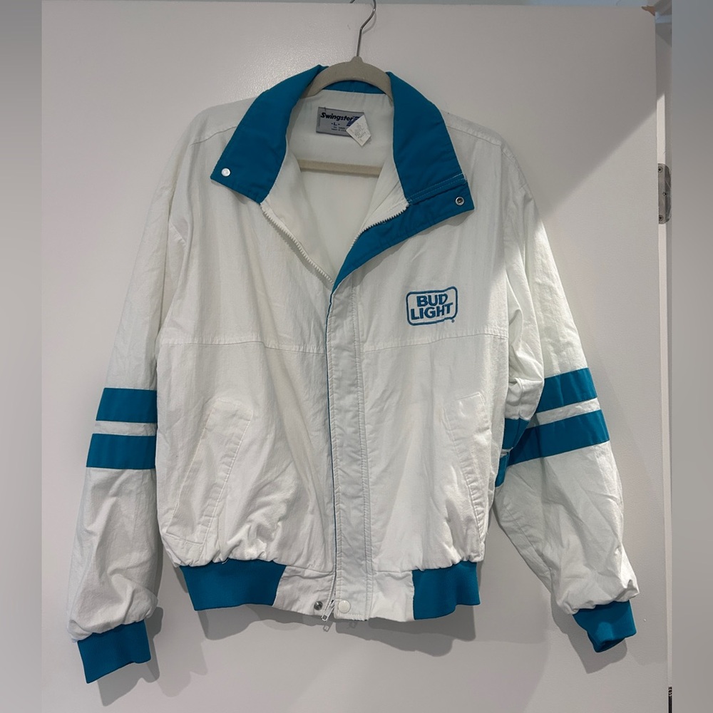 Vintage Bud Light Swingster nylon windbreaker